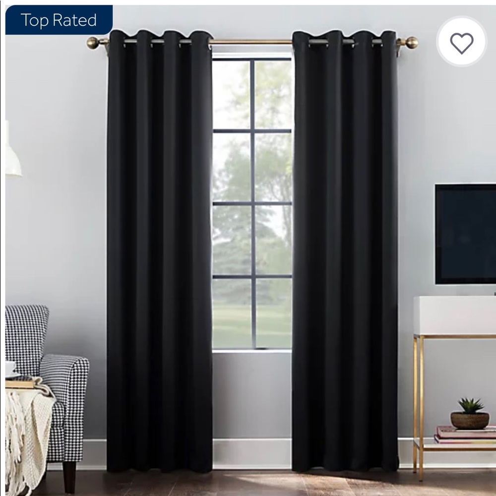 Sun-Zero Blackout Curtains Set of 2